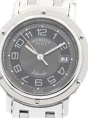 HERMES Clipper CL5.410 Date gray Dial Automatic Boy's Watch_912577